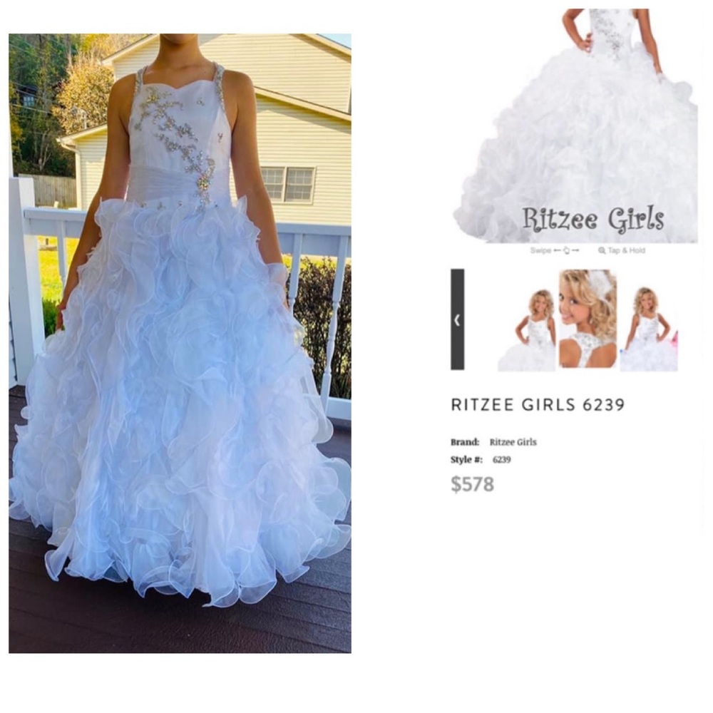 Girls size 12 pageant dress